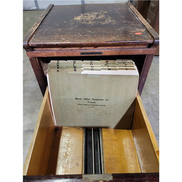 Antique The Office Specialty Co. Stacking Filer - No Key