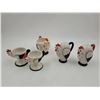 Image 2 : Vintage Coq Rouge Chicken Ware: Egg Cups, Salt/Pepper, & Creamer