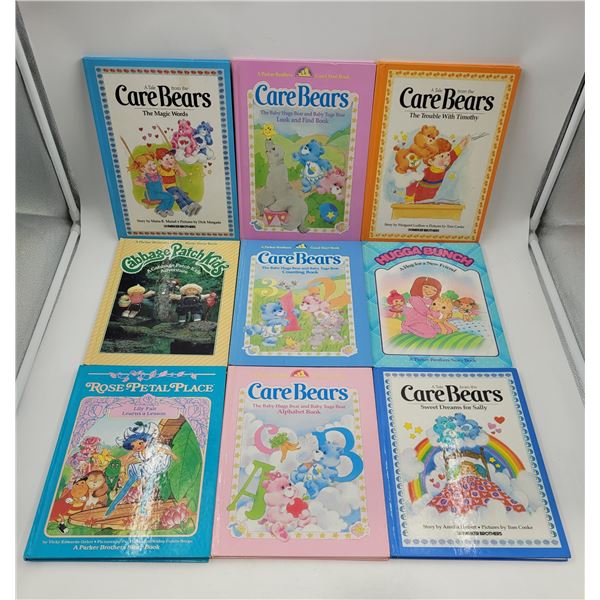 VTG Parker Brothers Children's Books w/ Care Bears, Cabbage Patch Kids, & More