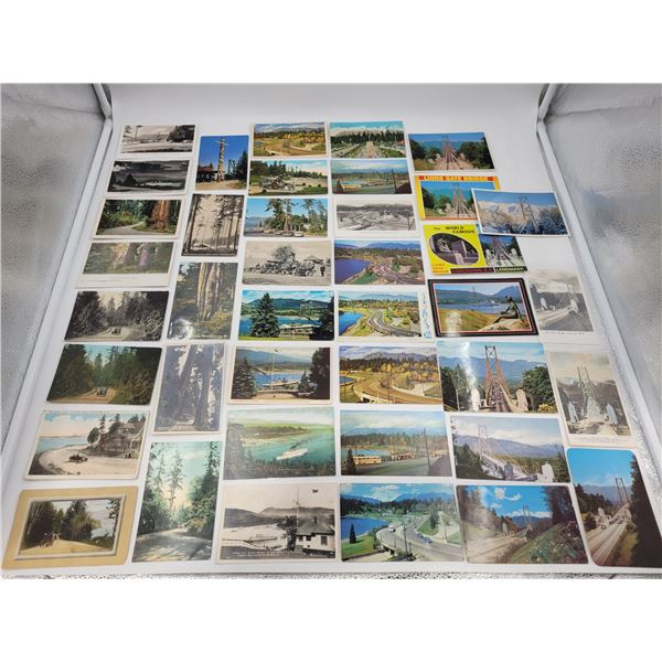 Lot of Assorted VTG Vancouver Postcards (Mostly Lion's Gate Bridge & Stanley Park)