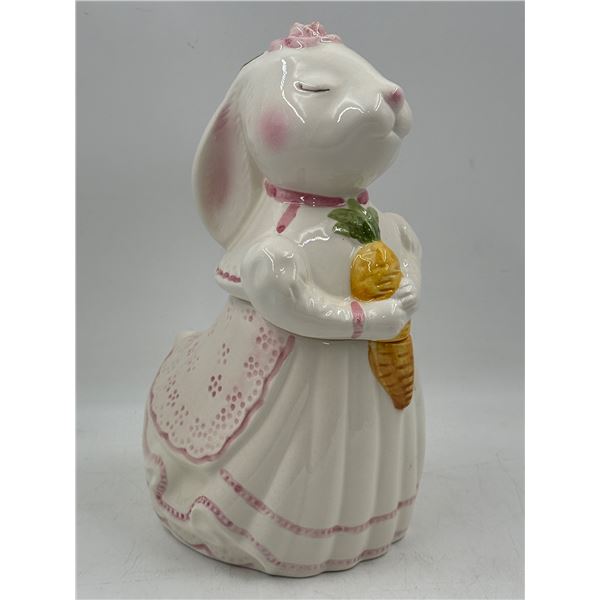 Hand-Painted Weiss Rabbit Bride Cookie Jar