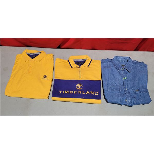 3 Timberland Shirts: Size M & S