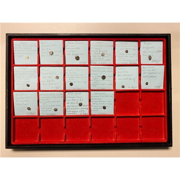 ANCIENT GREEK: ASIA MINOR: LOT of 16 silver coins