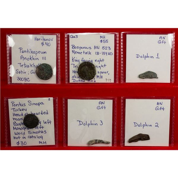 ANCIENT GREEK: BOSPOROS: LOT of 6 coins