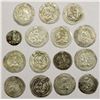 Image 1 : PERSIA: SASANIAN KINGDOM: LOT of 15 silver drachms