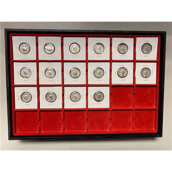 ROMAN EMPIRE: LOT of 16 AR antoniniani