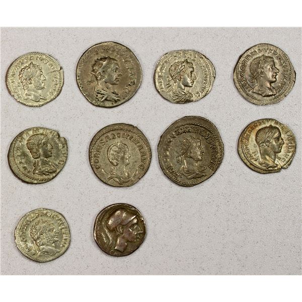 ROMAN EMPIRE: LOT of 10 silver coins