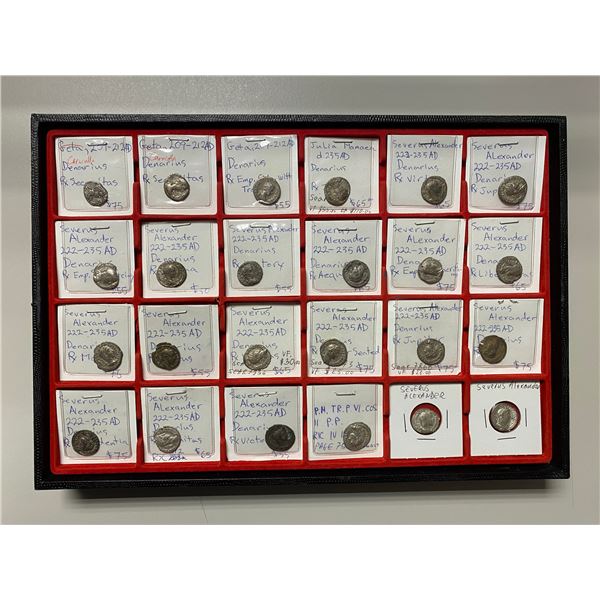 ROMAN EMPIRE: LOT of 24 AR denarii