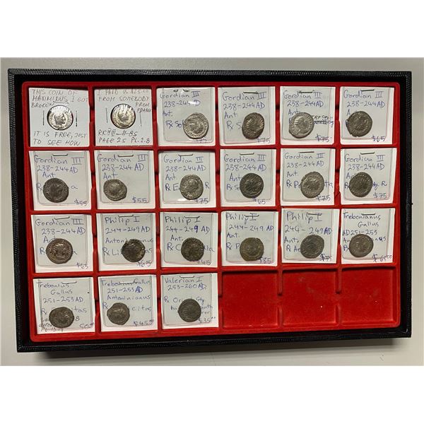ROMAN EMPIRE: LOT of 21 coins