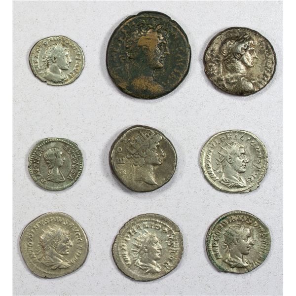 ROMAN EMPIRE: LOT of 9 coins