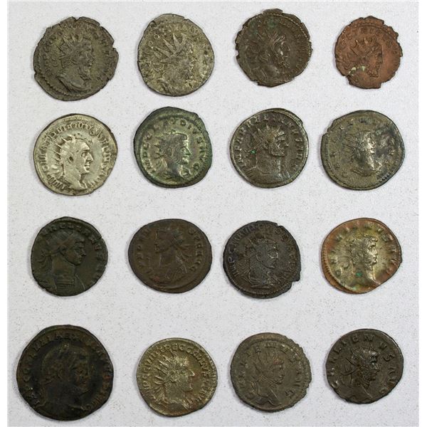 ROMAN EMPIRE: LOT of 16 coins