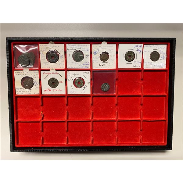 CENTRAL ASIA: SOGDIANA: LOT of 15 copper coins