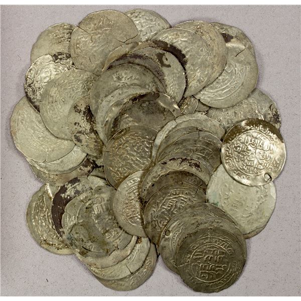 RASULID: al-Ashraf Isma'il I, 1376-1400, LOT of 64 AR dirhams