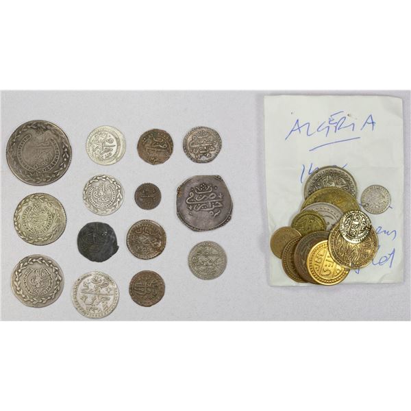 OTTOMAN ALGIERS: LOT of 27 coins and tokens