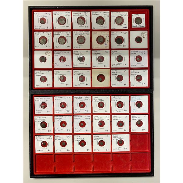 GHAZNAVID & HABBARID: LOT of 38 silver and 3 copper coins