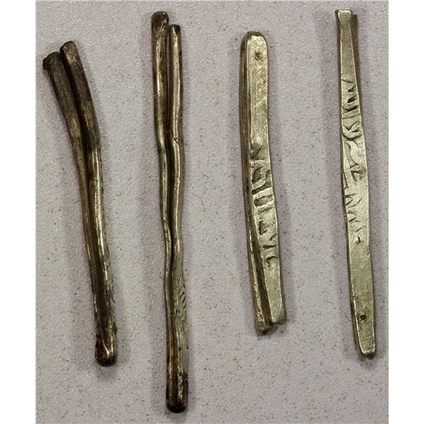 SHAHS OF IRAN: LOT of 4 silver larins