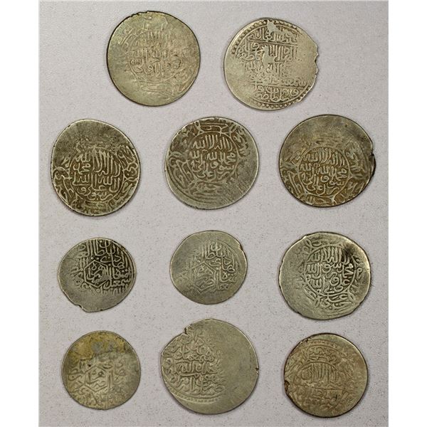 IRAN: SAFAVID: Isma'il I, 1501-1524, LOT of 11 silver coins