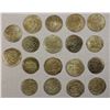 Image 1 : IRAN: SAFAVID: Sultan Husayn, 1694-1722, LOT of 18 silver abbasis