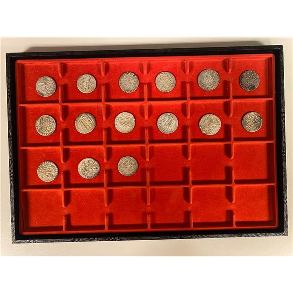 IRAN: SAFAVID: Sultan Husayn, 1694-1722, LOT of 15 silver abbasis