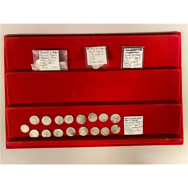 IRAN: ZAND: Karim Khan, 1753-1779, LOT of 30 silver abbasis