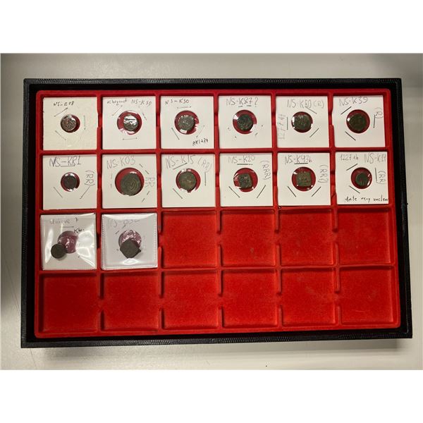 KHOQAND: LOT of 14 copper puls