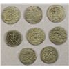 Image 1 : AFGHANISTAN: DURRANI: LOT of 8 silver rupees of Kashmir mint