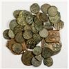 Image 1 : MEDIEVAL ISLAMIC: LOT of 34 copper jitals and 6 copper fulus