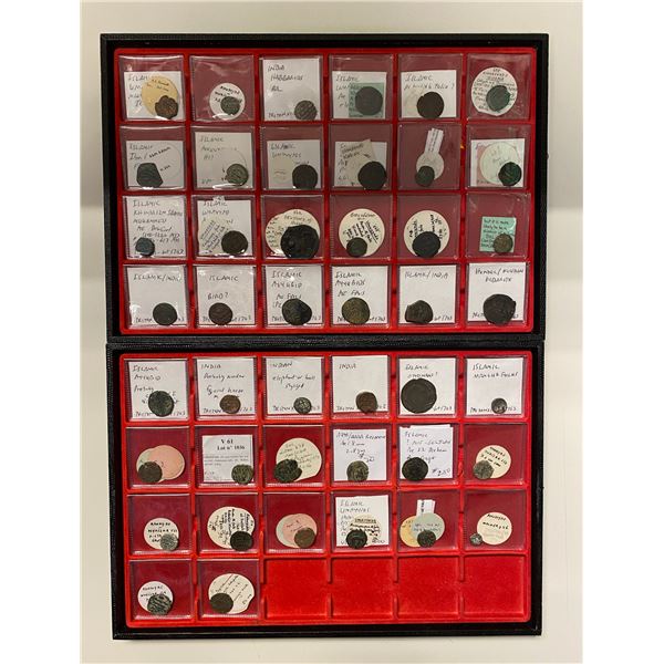 MEDIEVAL ISLAMIC: LOT of 43 copper coins