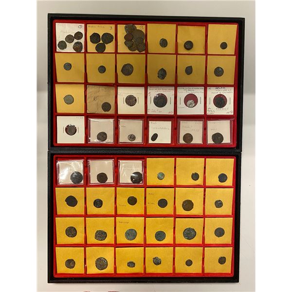 MEDIEVAL ISLAMIC: LOT of 7 silver, 3 nicer large and about 238 small copper coins