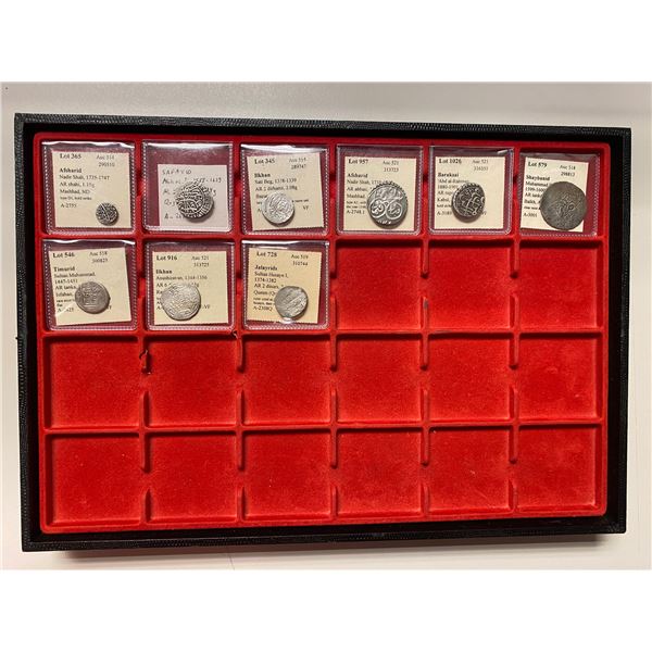 MEDIEVAL ISLAMIC: LOT of 9 silver coins