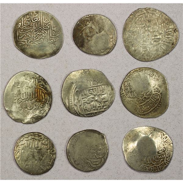 MEDIEVAL ISLAMIC: LOT of 9 silver coins