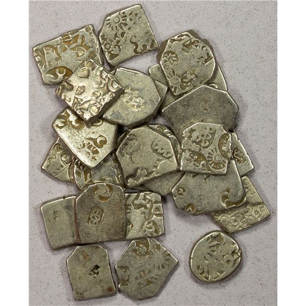 ANCIENT INDIA: Mauryan, 3rd-2nd century BC, LOT of 25 silver Punchmarked coins