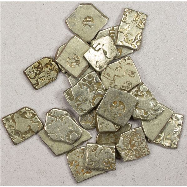 ANCIENT INDIA: Mauryan, 3rd-2nd century BC, LOT of 25 silver Punchmarked coins