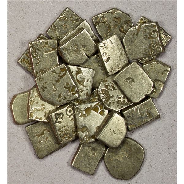 ANCIENT INDIA: Mauryan, 3rd-2nd century BC, LOT of 25 silver Punchmarked coins