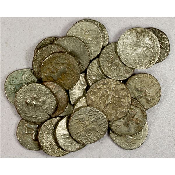 ANCIENT INDIA: LOT of 25 BI tetradrachms