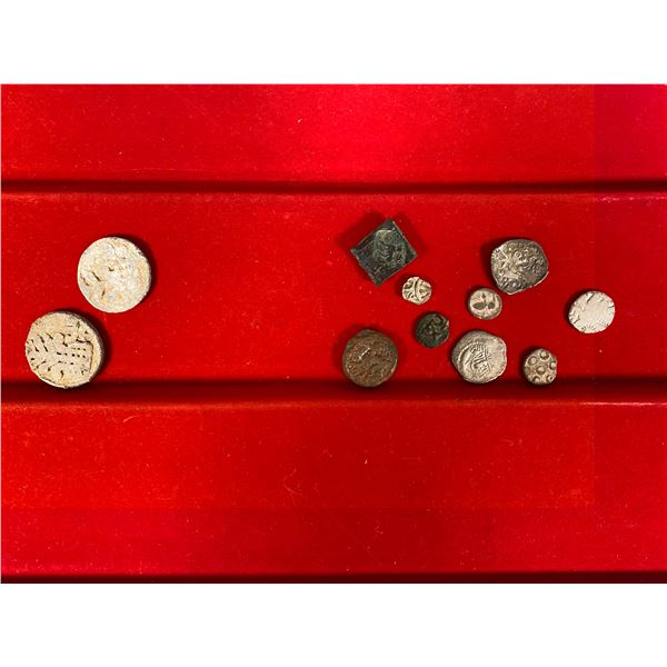 ANCIENT INDIA: LOT of 11 various coins