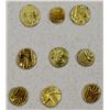 Image 1 : SOUTH INDIA: LOT of 8 AV fanams
