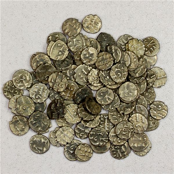 HABBARIDS OF SIND: LOT of 88 silver dammas