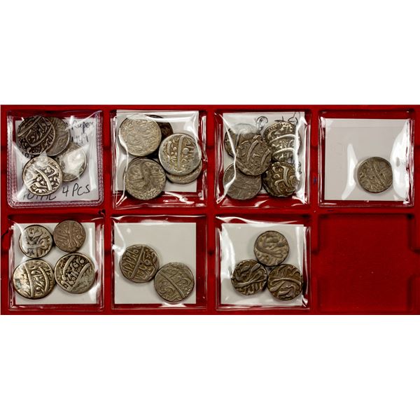 MUGHAL: Jahangir, 1605-1628, LOT of 25 silver rupees