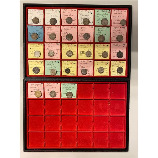 MUGHAL: Shah Jahan I, 1628-1658, LOT of 27 silver coins
