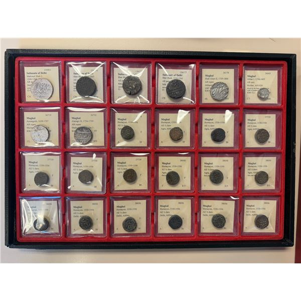 MUGHAL: LOT of 93 coins