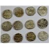 Image 2 : BAHAWALPUR: LOT of 12 silver rupees
