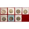 Image 1 : INDIAN STATES: LOT of 7 machine-struck silver rupees