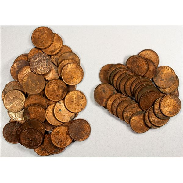 BRITISH INDIA: LOT of 88 coins