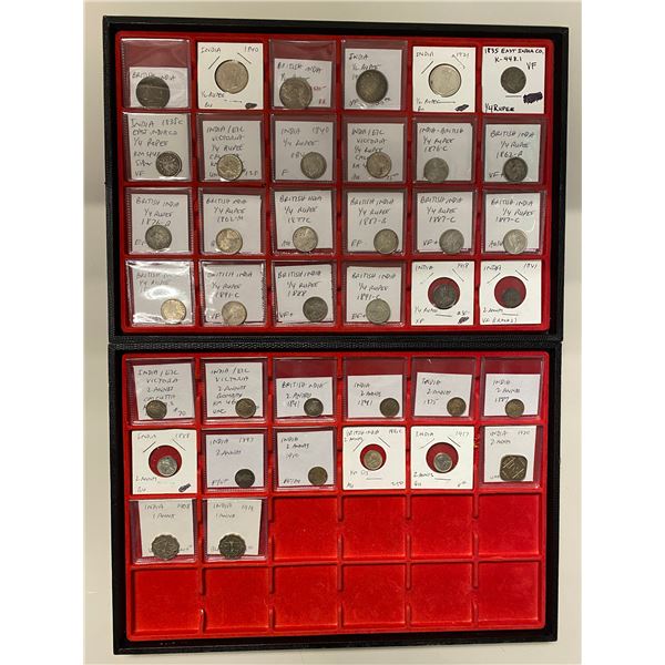 BRITISH INDIA: LOT of 38 pieces