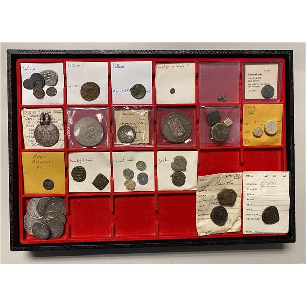 INDIA: LOT of 46 coins & tokens