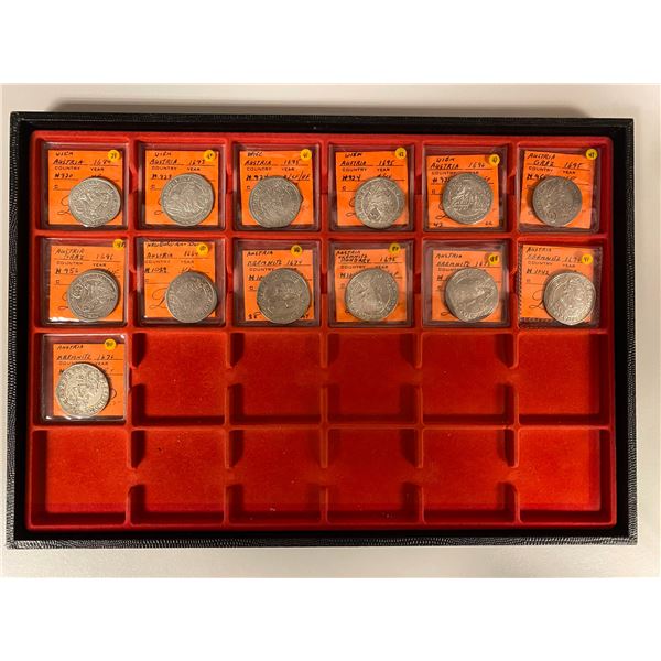 AUSTRIA AND HUNGARY: LOT of 12 coins