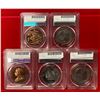 Image 2 : BRITISH COMMONWEALTH: LOT of 5 coins