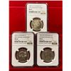 Image 1 : DENMARK: LOT of 3 NGC graded AR 2 kroner