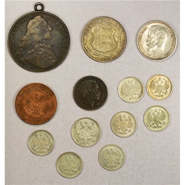 EUROPE: LOT of 13 coins